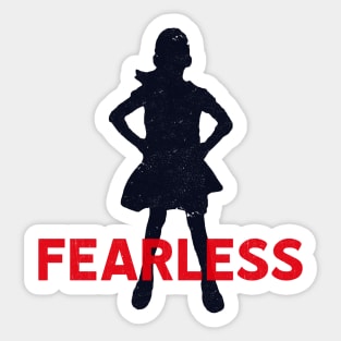 Fearless Girl Silhouette Sticker